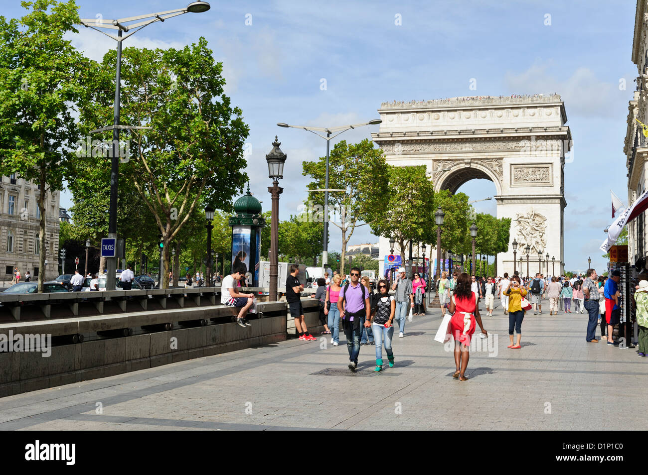Champs-Élysées, Parigi, Francia. Foto Stock