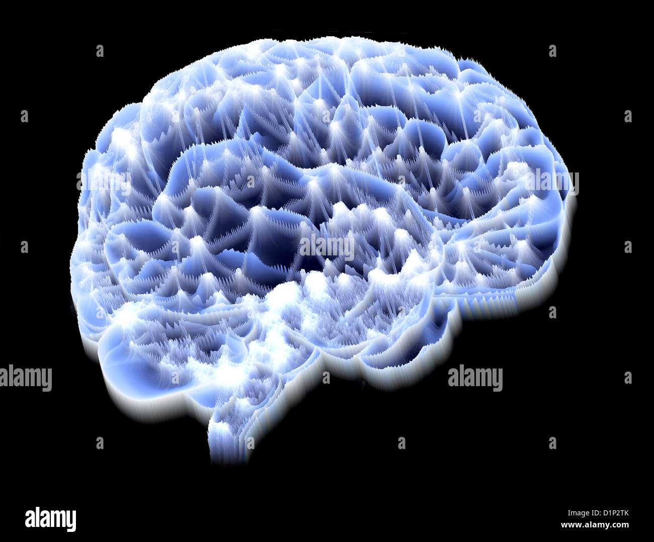 Cervello, rete neurale Foto Stock