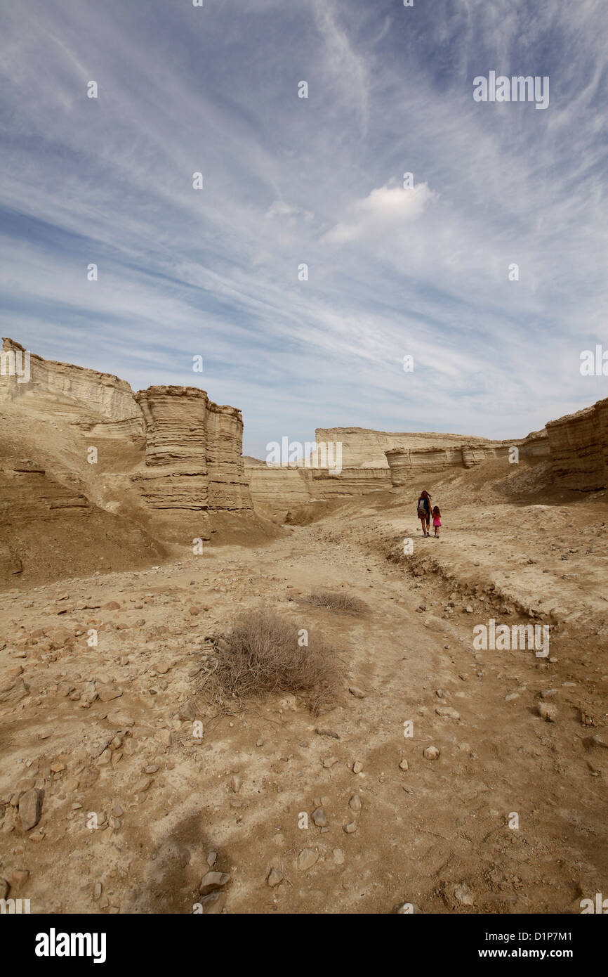 Marna formazioni di pietra. Rocce erose fatta di Marl. Foto Stock