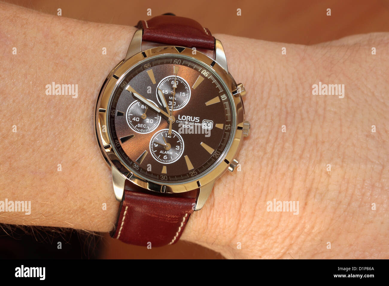 Nuovo orologio al polso Foto Stock