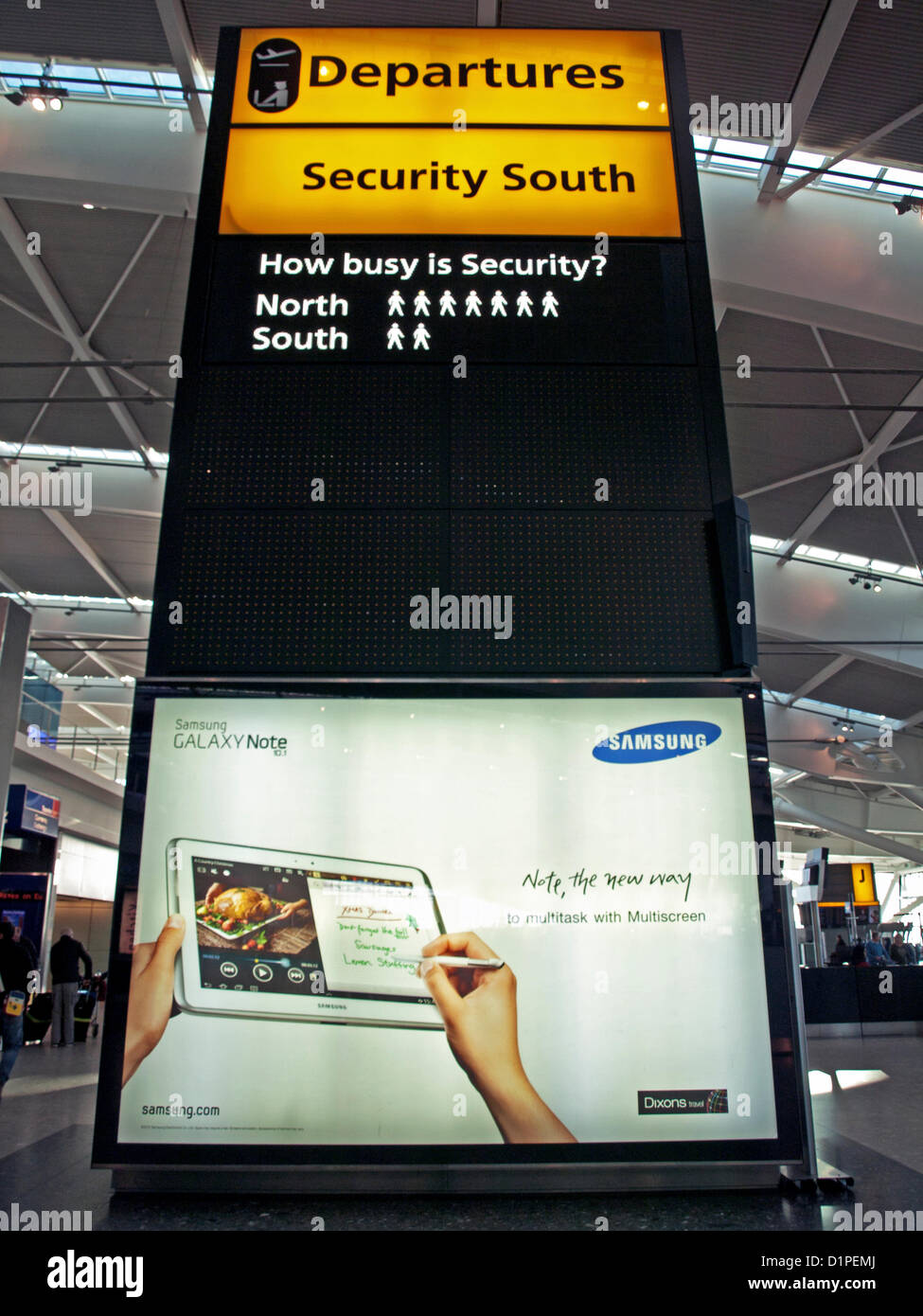 Aeroporto di Heathrow Terminal 5, Hillingdon, London, England, Regno Unito Foto Stock