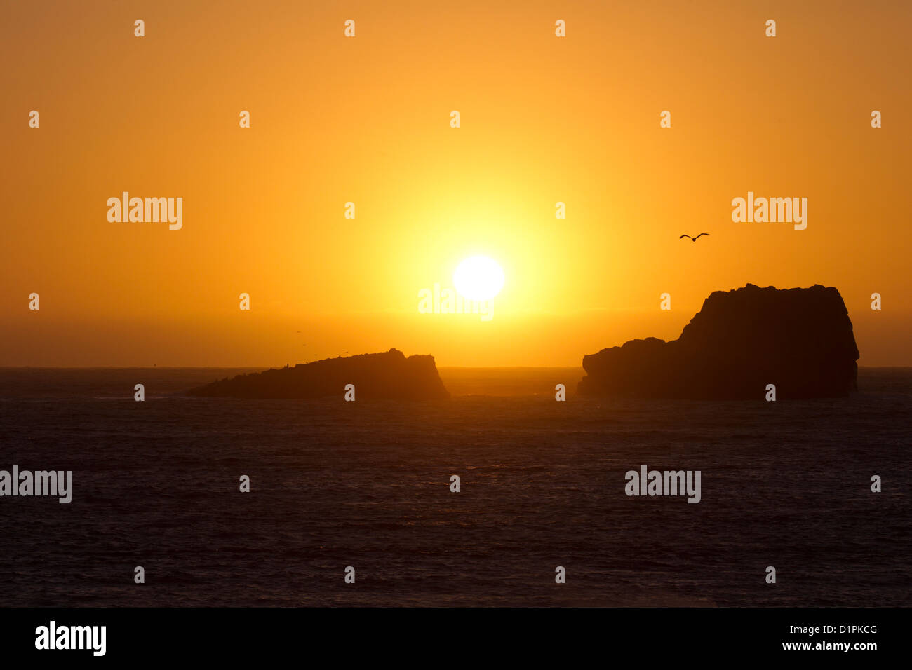 Piedras Blancas Tramonto Foto Stock