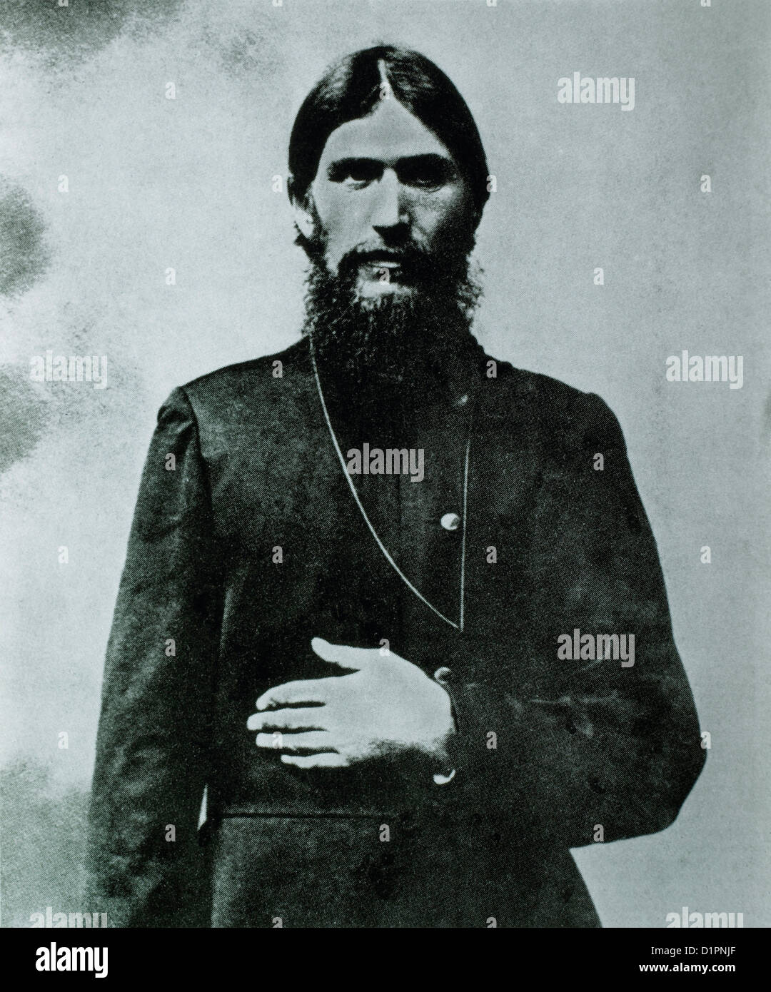 Grigori Rasputin (1872-1916), russo Mystic, Ritratto, 1905 Foto Stock