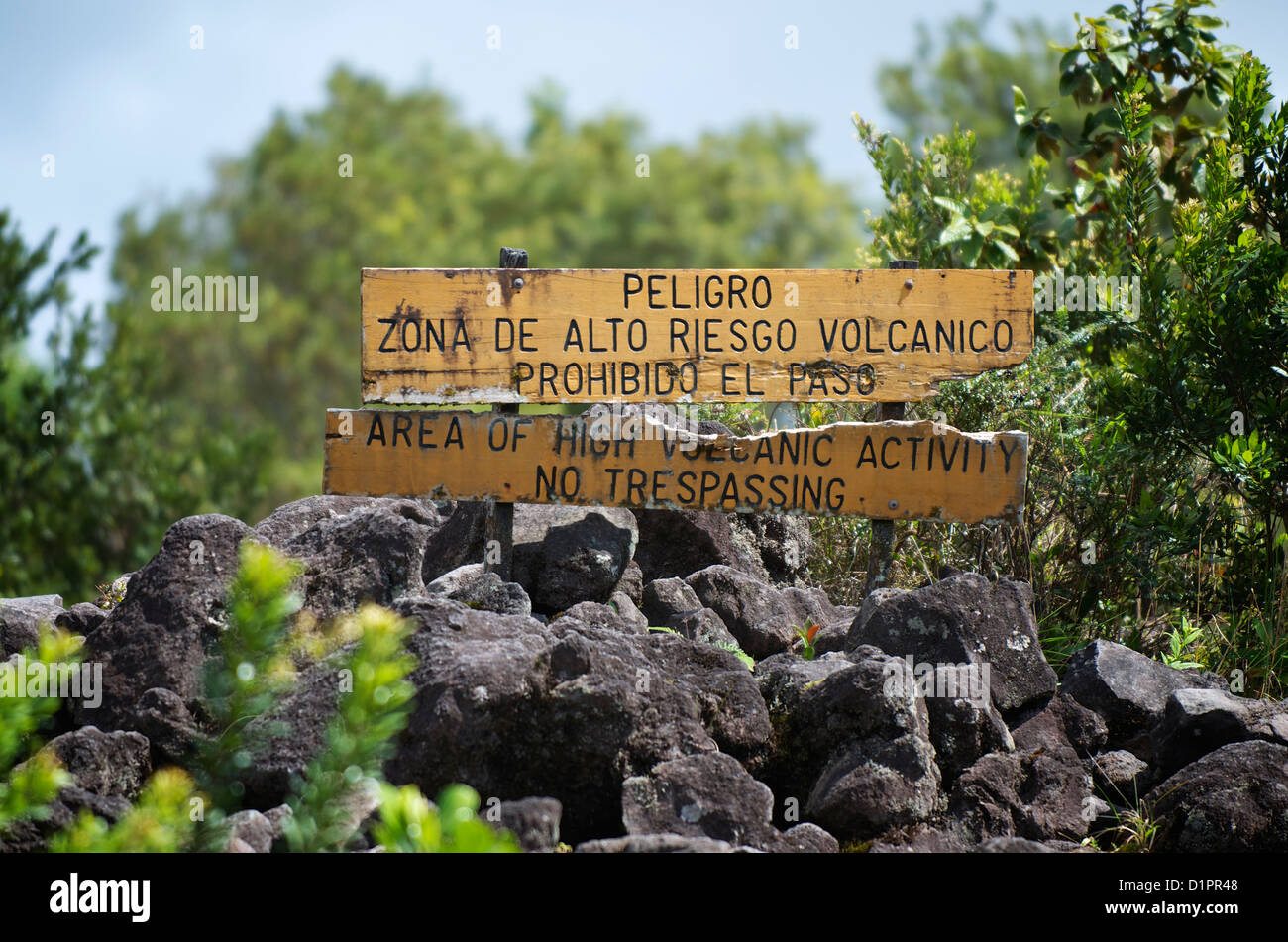 Il Vulcano Arenal, al Parco Nazionale del Vulcano Arenal, La Fortuna, Alajuela, Costa Rica Foto Stock