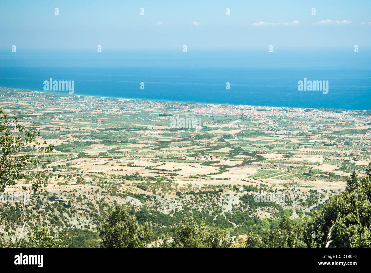 Litichoro, Grecia Paesaggio - vista panoramica Foto Stock