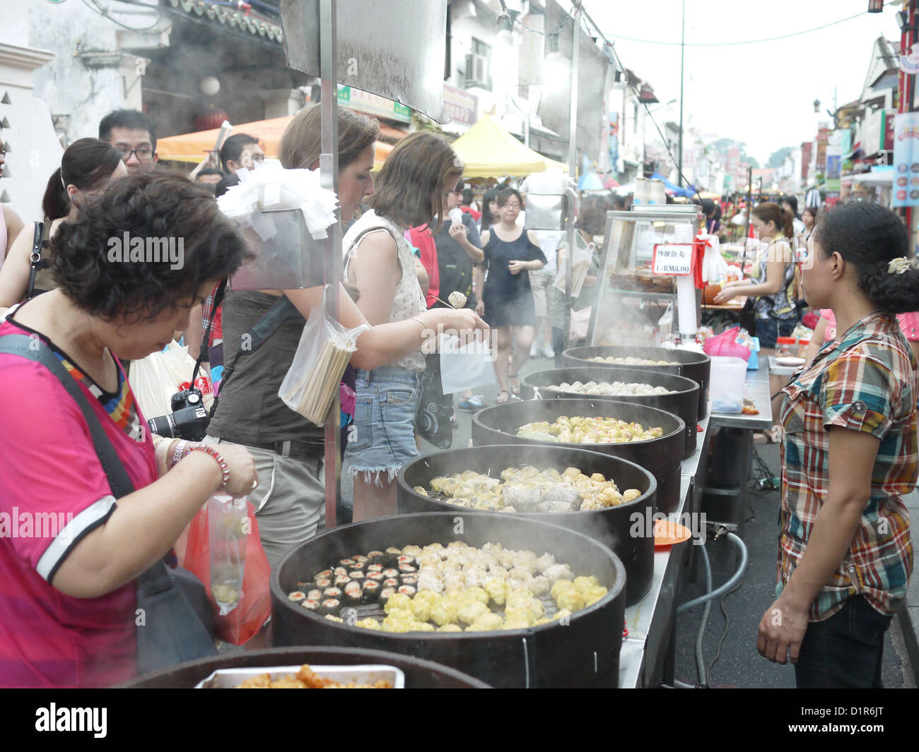 Hot street food malaysia Foto Stock