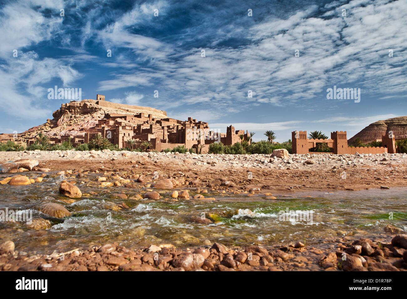 Il Marocco, Ait Ben Haddou, antica fortezza o kasbah o ksar. Foto Stock