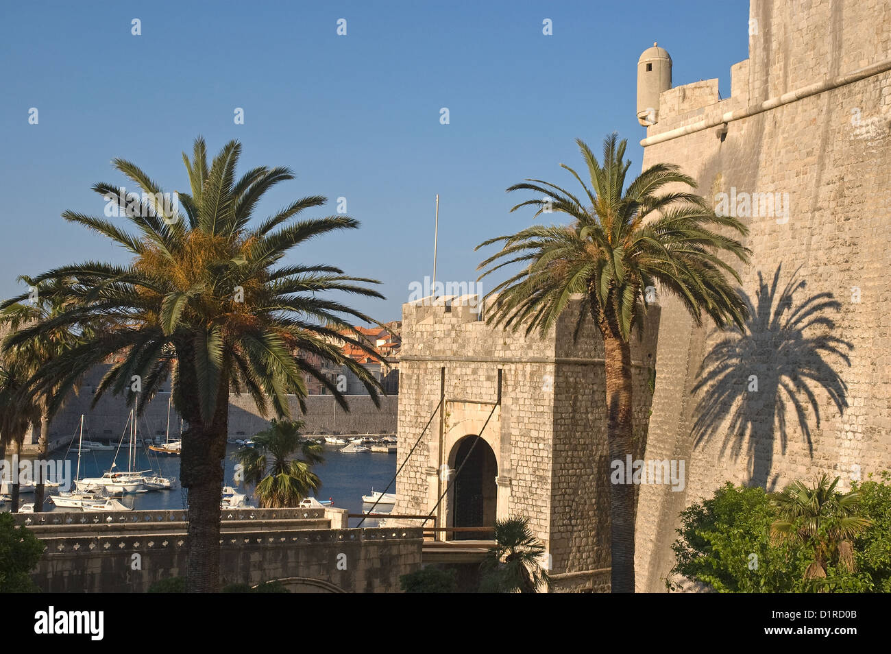 Elk192-3298 Croazia, Dalmazia, Dubrovnik, cancello PLOCE Foto Stock