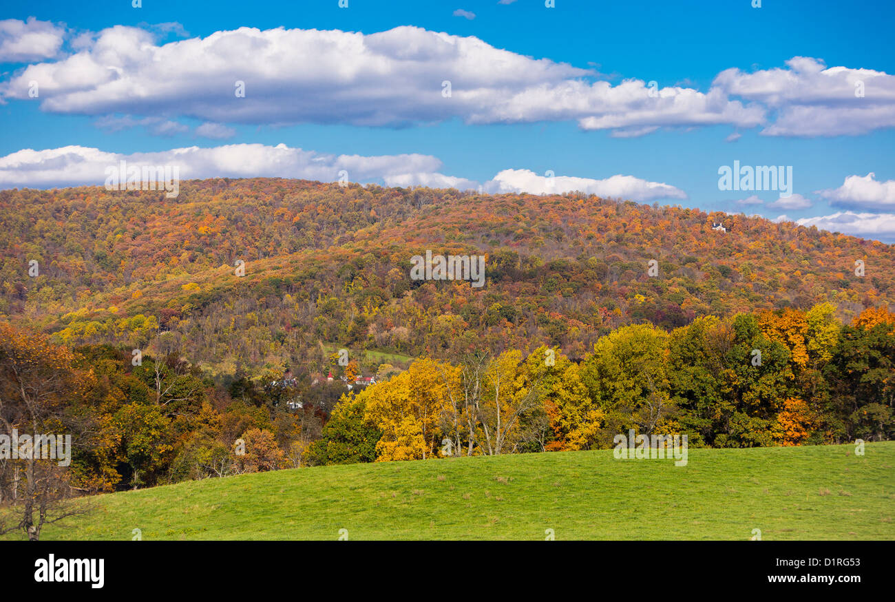 DELAPLANE, Virginia, Stati Uniti d'America - Sky prati del parco statale. Foto Stock