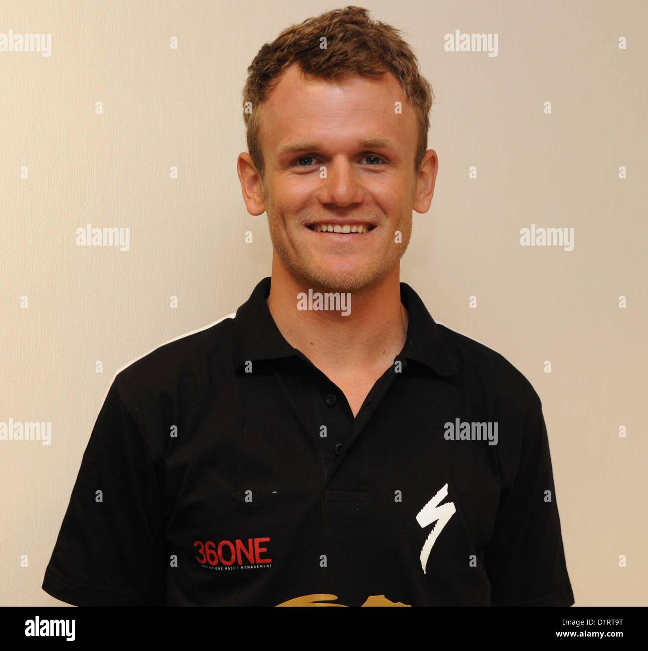 JOHANNESBURG, SUD AFRICA: Burry Stander durante il 36Uno Songo-Specialized colazione da Absa Cape Epic uffici, Sandton su ottobre 27, 2011 a Johannesburg, Sud Africa Foto di Lee Warren / Gallo immagini Foto Stock