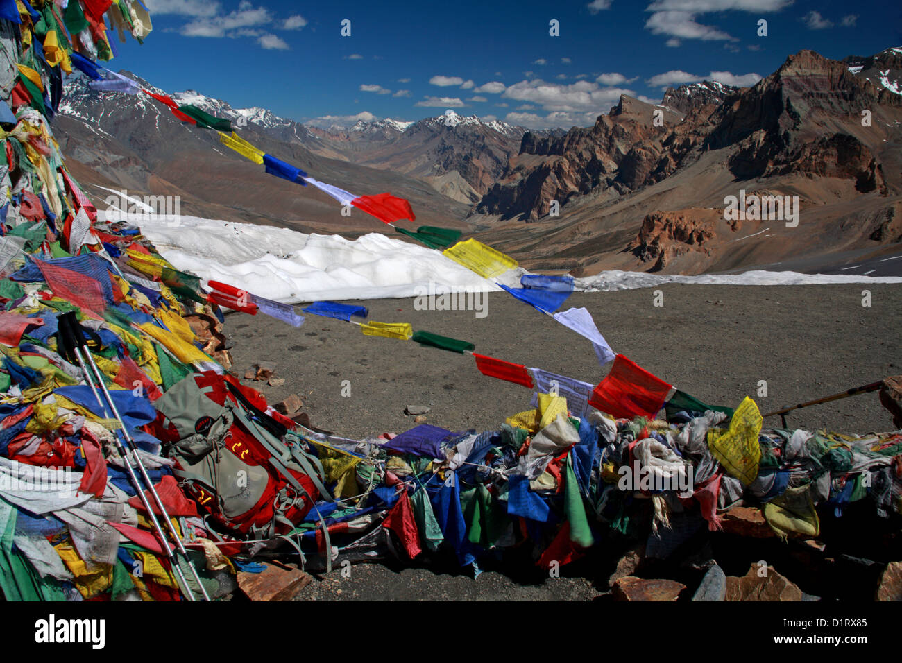 Il bellissimo Indian montagne himalayane del Ladakh Foto Stock