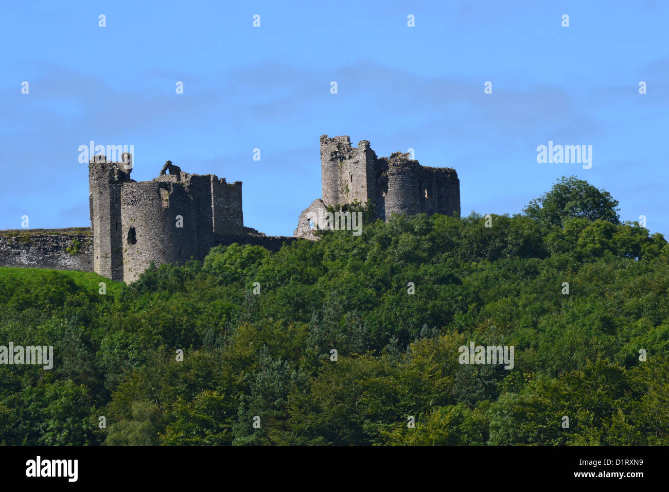 castello alto sul galles occidentale Foto Stock