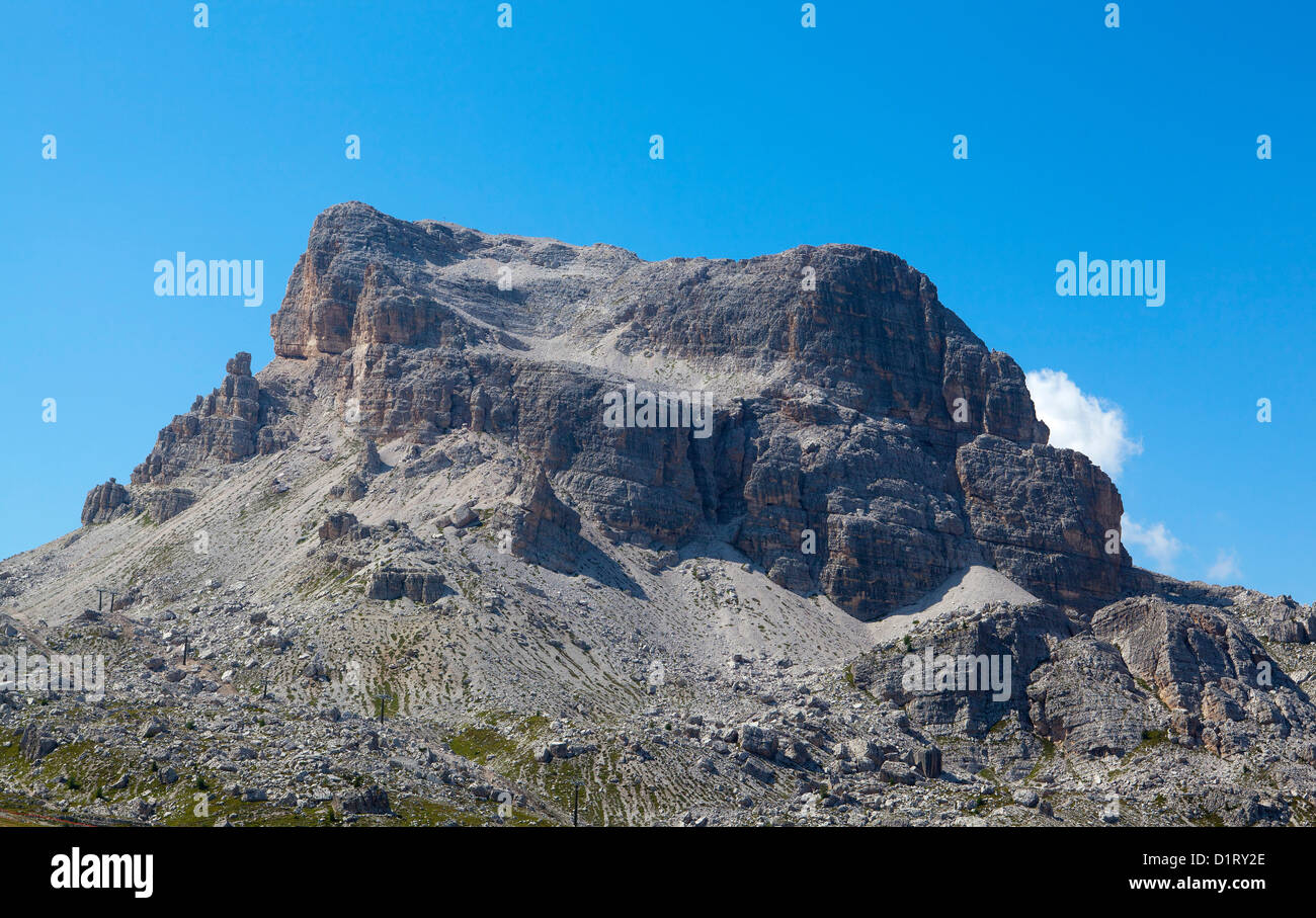 Il monte Averau, Dolomiti, Veneto, Italia Foto Stock