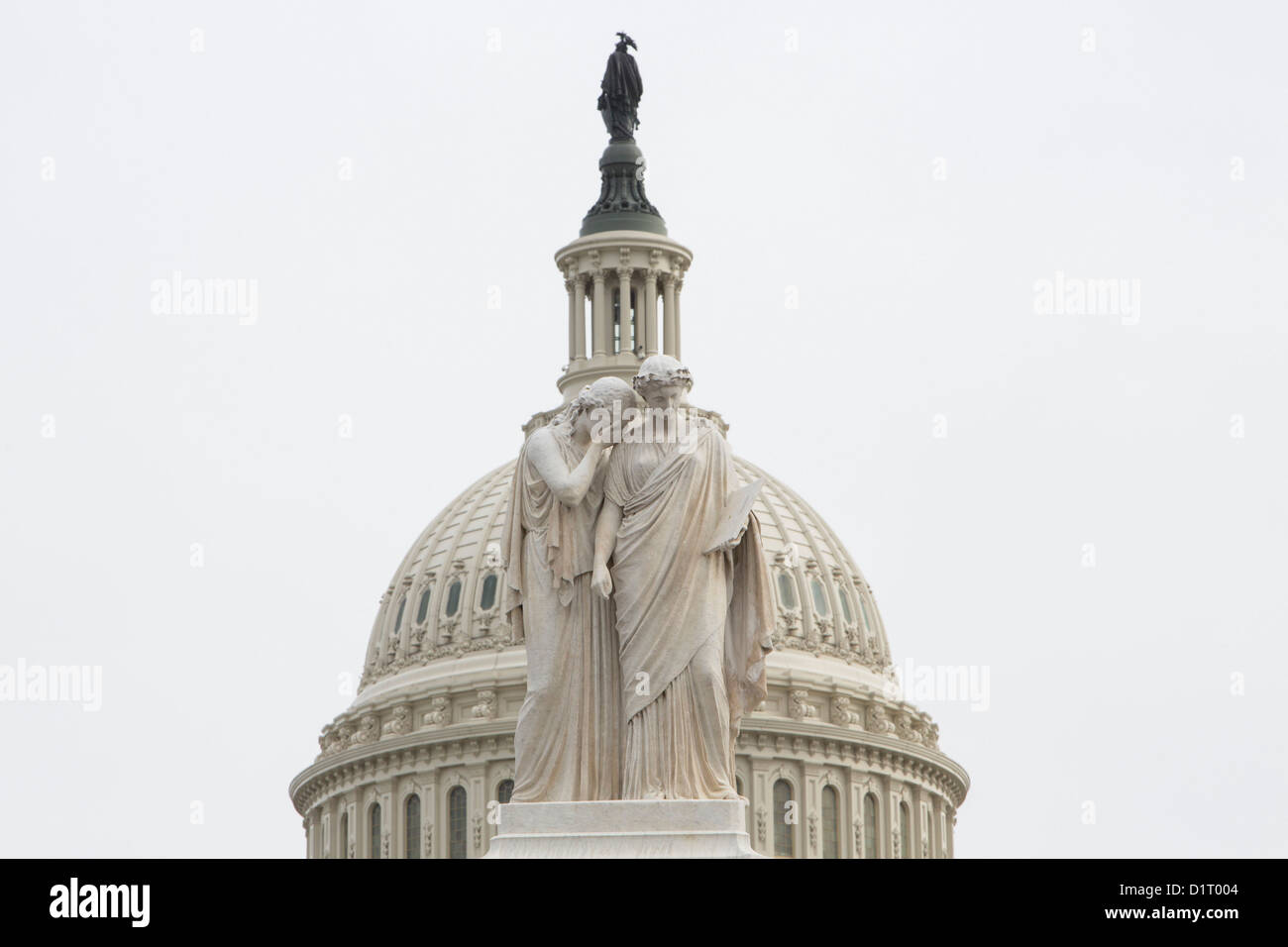 Viste della United States Capitol Building, Casa del Congresso degli Stati Uniti. Foto Stock