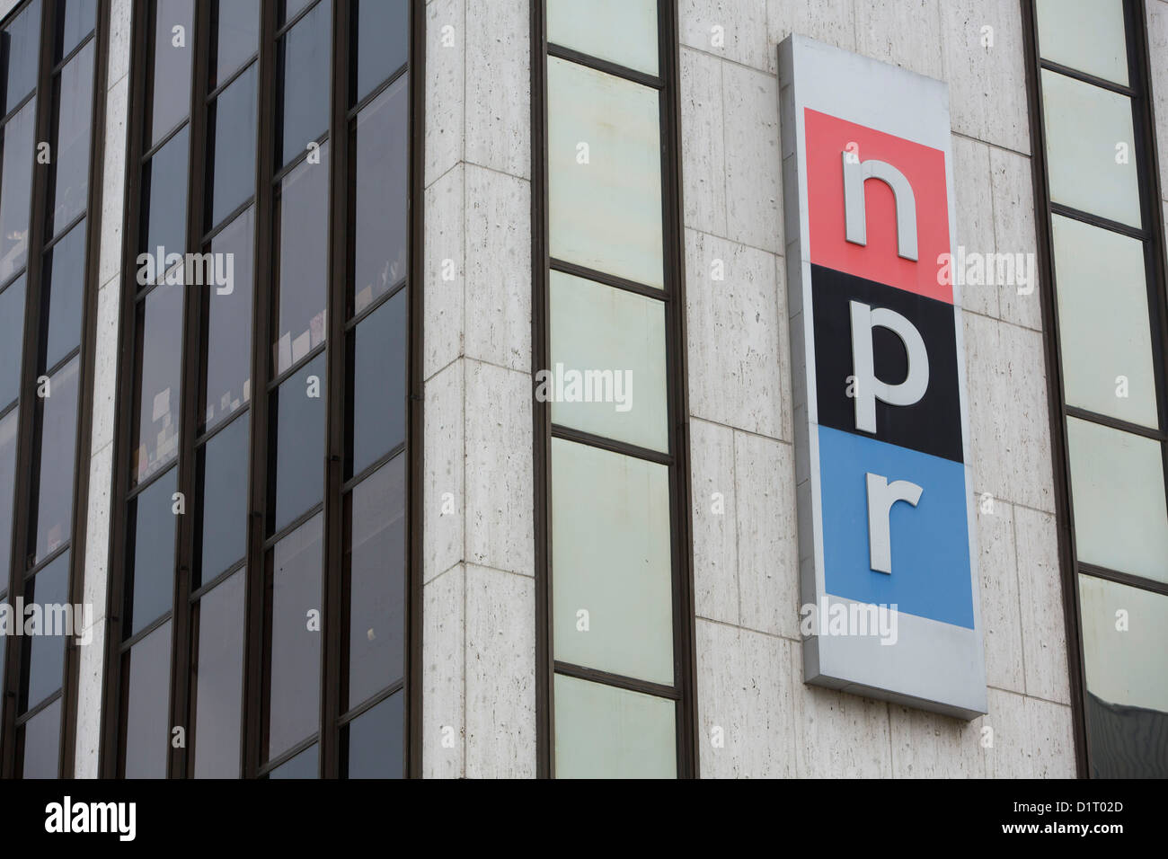 La sede della radio pubblica nazionale (NPR). Foto Stock