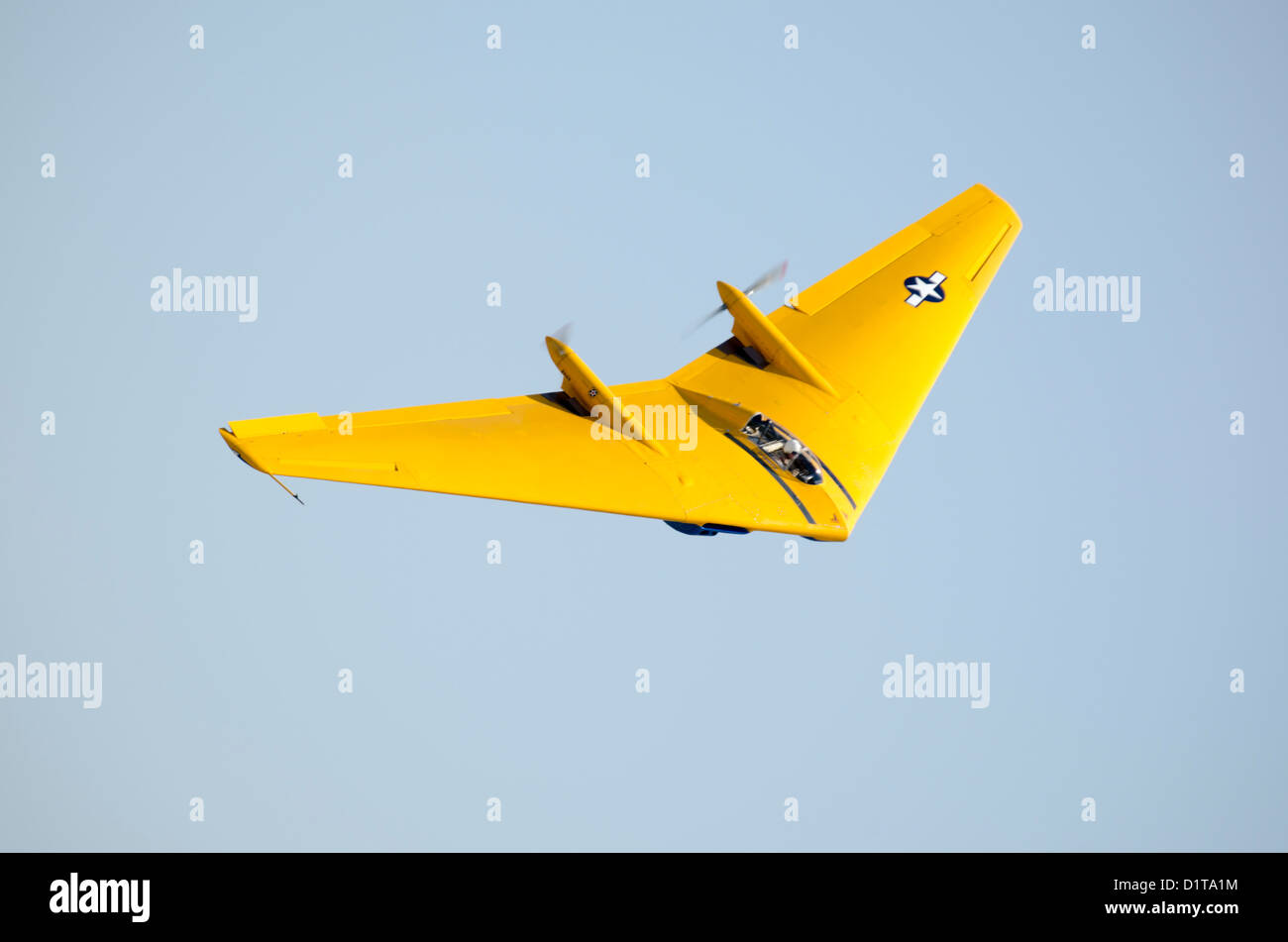 Northrop N9MB Flying Wing, l'ultimo superstite di questo WW II prototipo, in base a piani di fama Museum, Chino, CALIFORNIA, STATI UNITI D'AMERICA Foto Stock