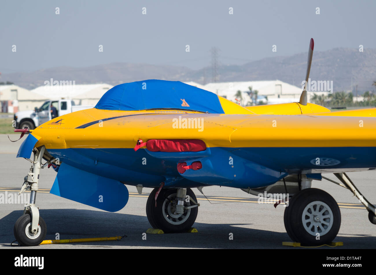 Northrop N9MB Flying Wing, l'ultimo superstite di questo WW II prototipo, in base a piani di fama Museum, Chino, CALIFORNIA, STATI UNITI D'AMERICA Foto Stock
