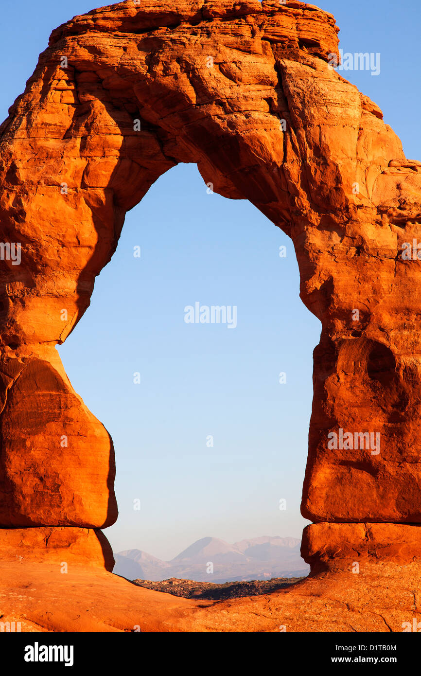Delicate Arch, archi NP, Utah, Stati Uniti d'America Foto Stock