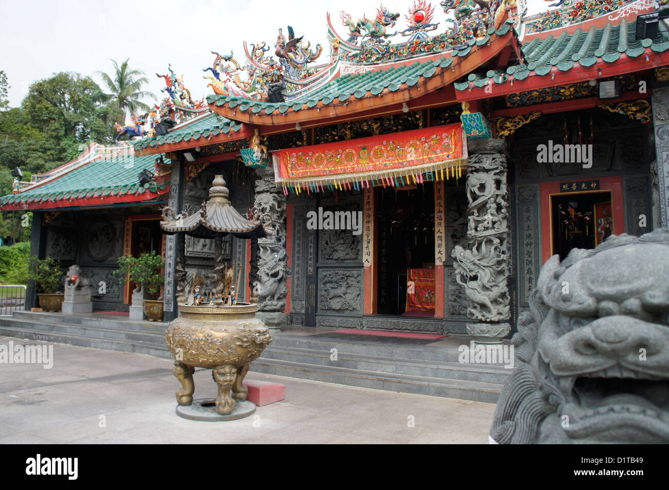 Hong Shan Si tempio a Kuching, Sarawak, Malaysia Foto Stock