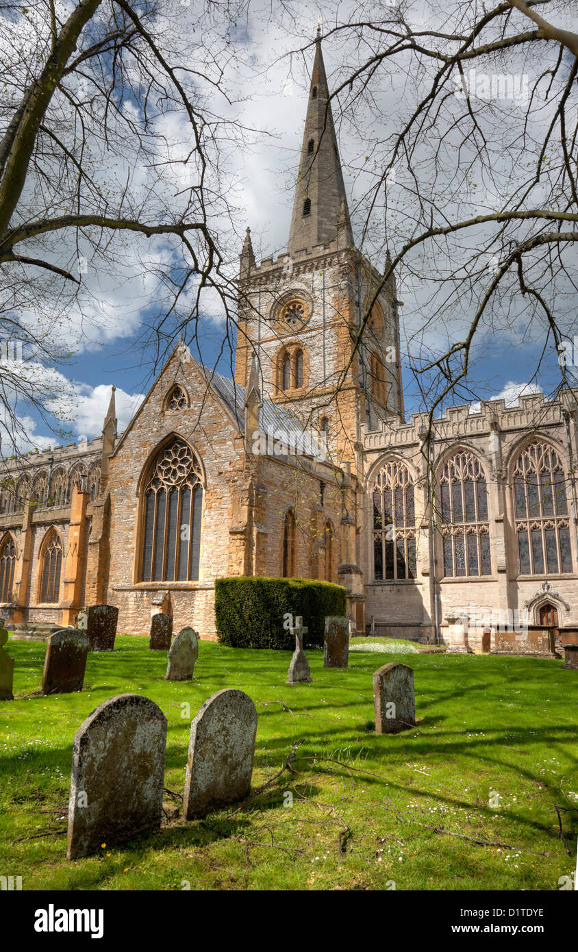 Stratford upon Avon chiesa. Foto Stock