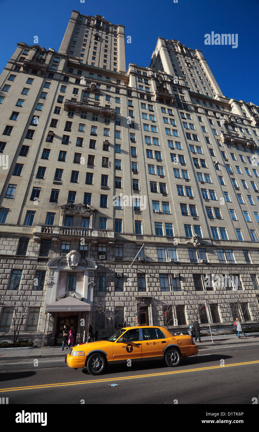 Central Park West, Upper West Side, Manhattan NYC Foto Stock