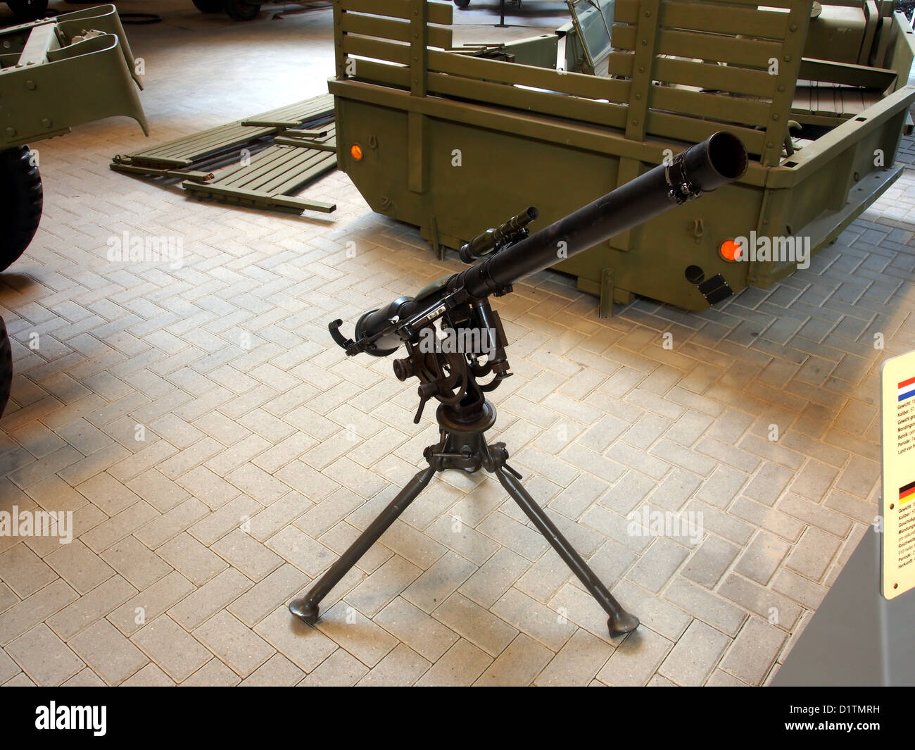 Overloon Museo della Guerra....M18 57mm Recoilless Rifle Foto Stock