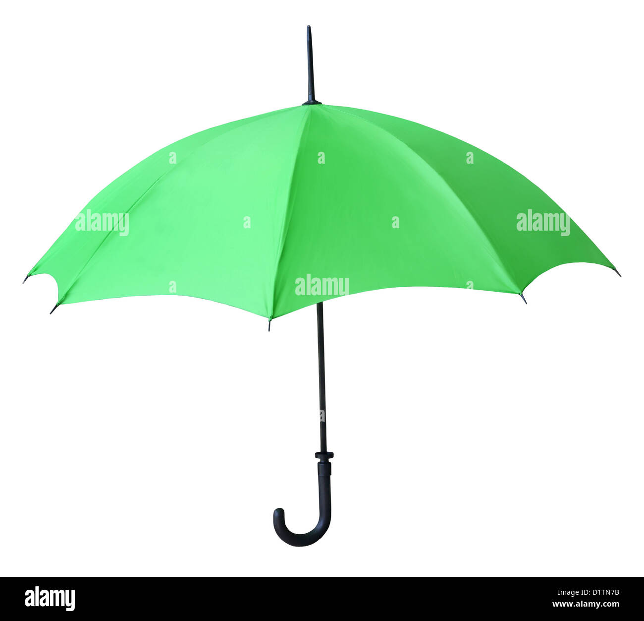 Ombrello verde Foto Stock