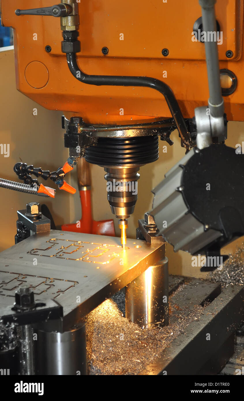 Macchina industriale bit per utensile Foto Stock