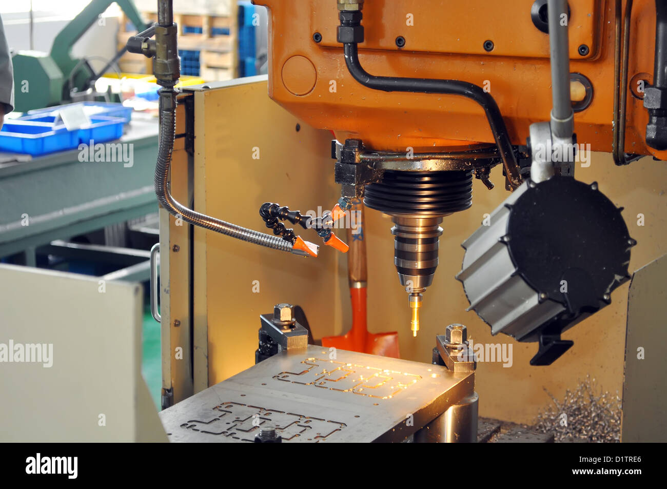 Macchina industriale bit per utensile Foto Stock