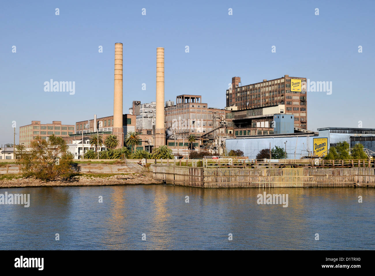 Domino Sugar in fabbrica, New Orleans; stato della Louisiana; USA; America del Nord Foto Stock