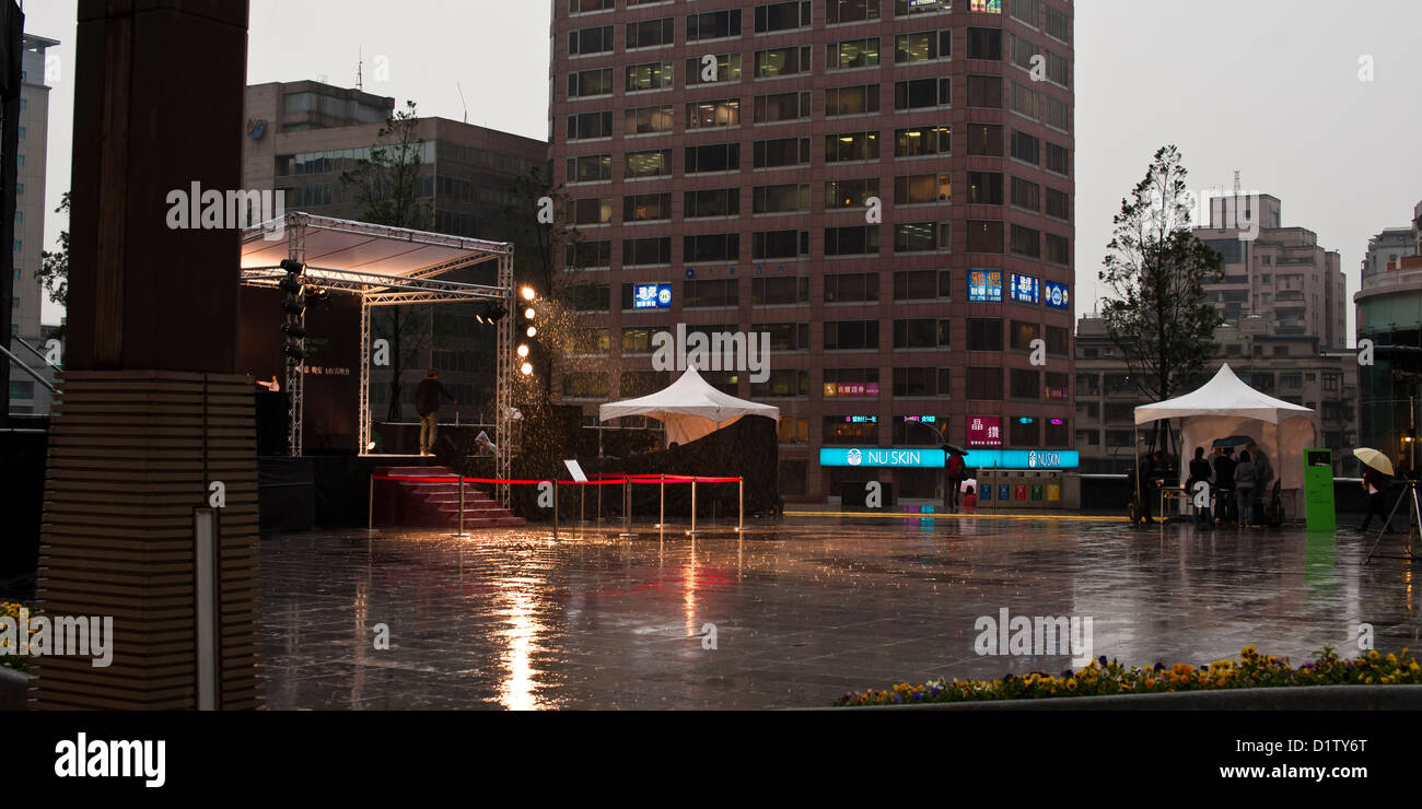 Ha piovuto-out evento, Taipei Foto Stock