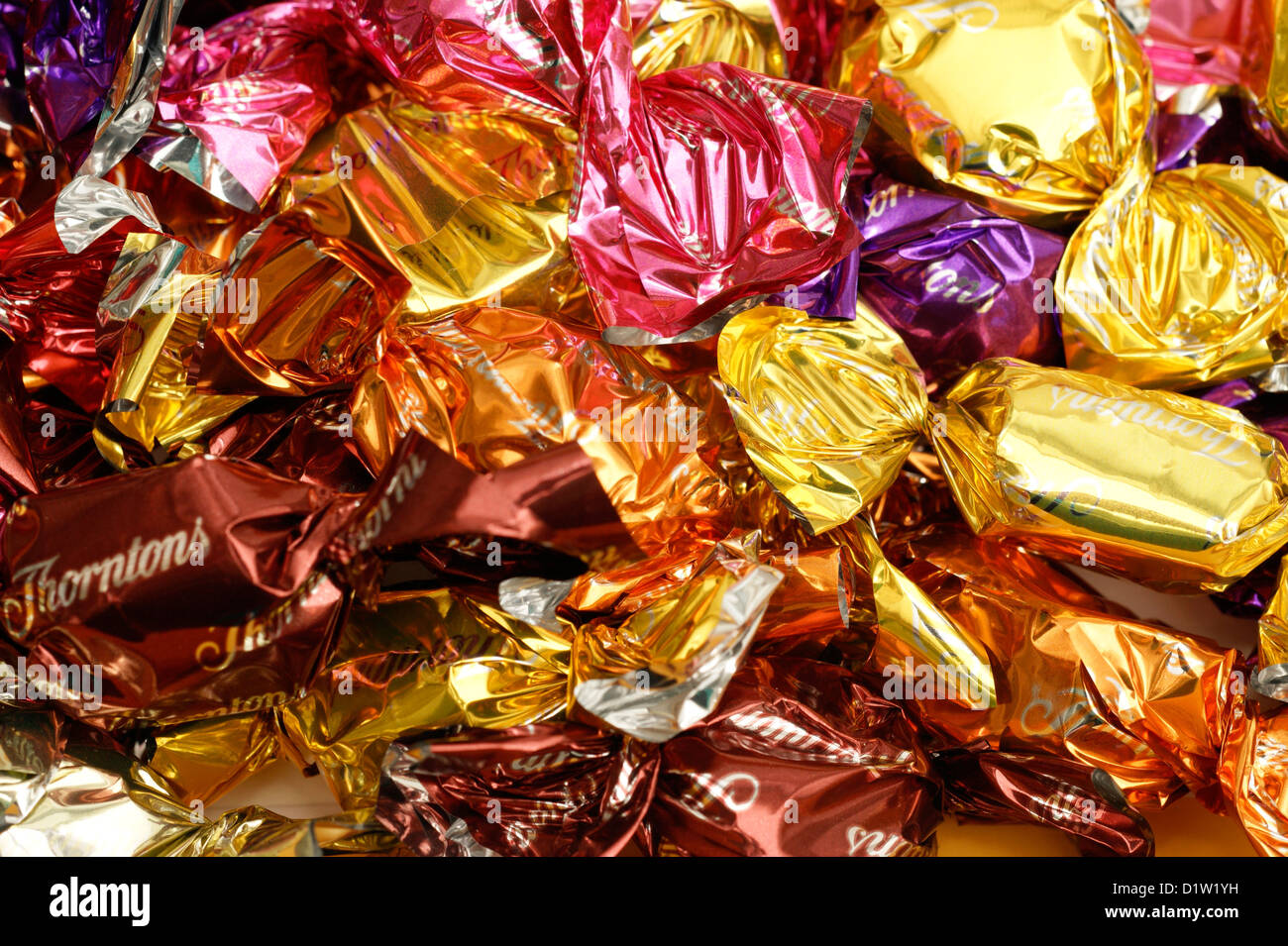 Selezione dei momenti Thorntons cioccolatini sweeets Foto Stock