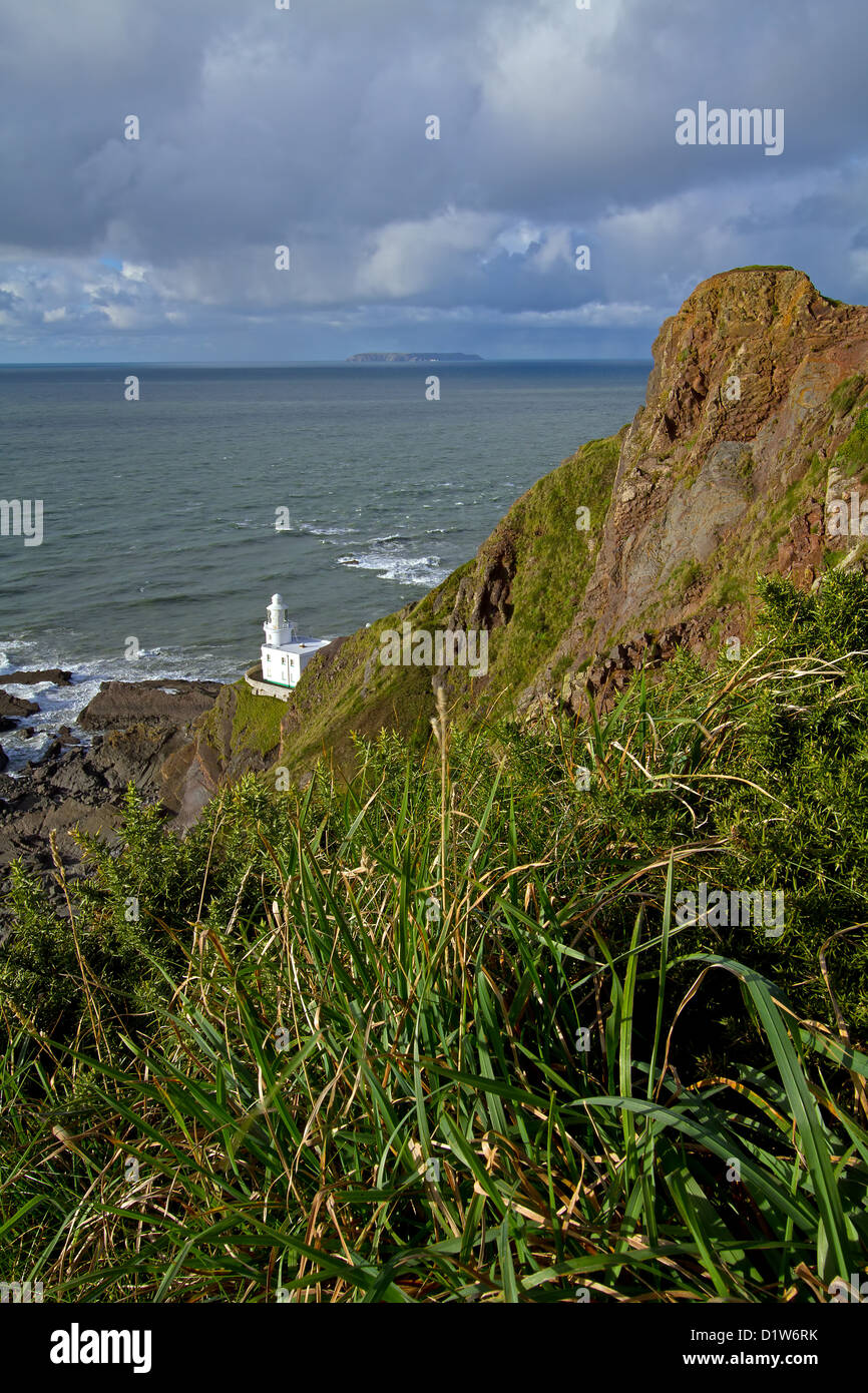 Hartland Point Lighthouse Foto Stock