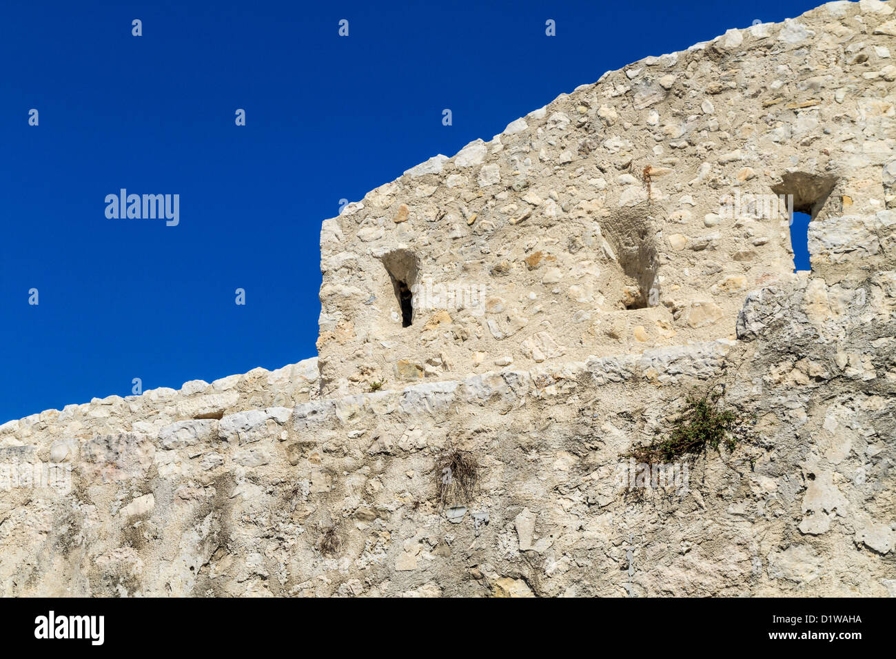 Mura medievali della città / fortificazioni, Provenza, Francia Foto Stock