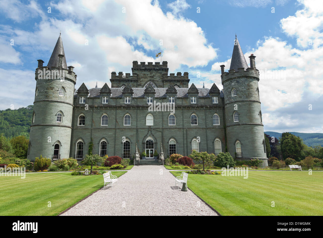 Inveraray Castle, Argyll, Scozia Foto Stock