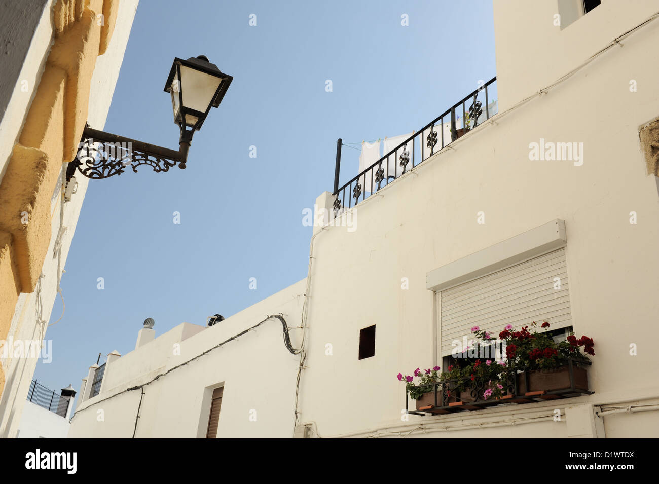 Vejer de la Frontera, uno dei Pueblos Blancos o bianche città dell'Andalusia, Spagna Foto Stock