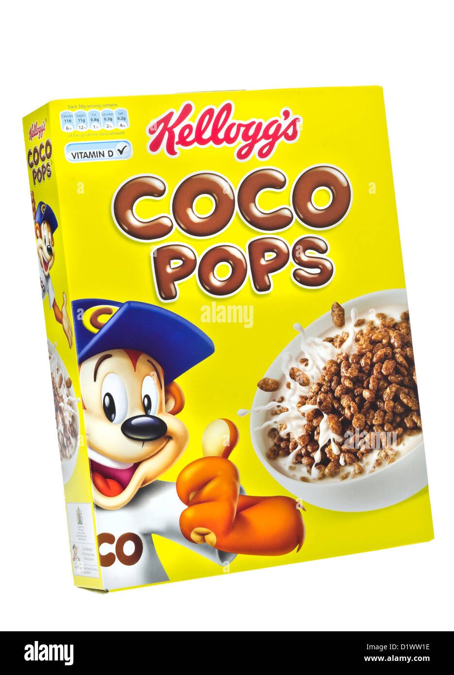 Scatola di Kellogg's coco pops cereali per la prima colazione. Foto Stock