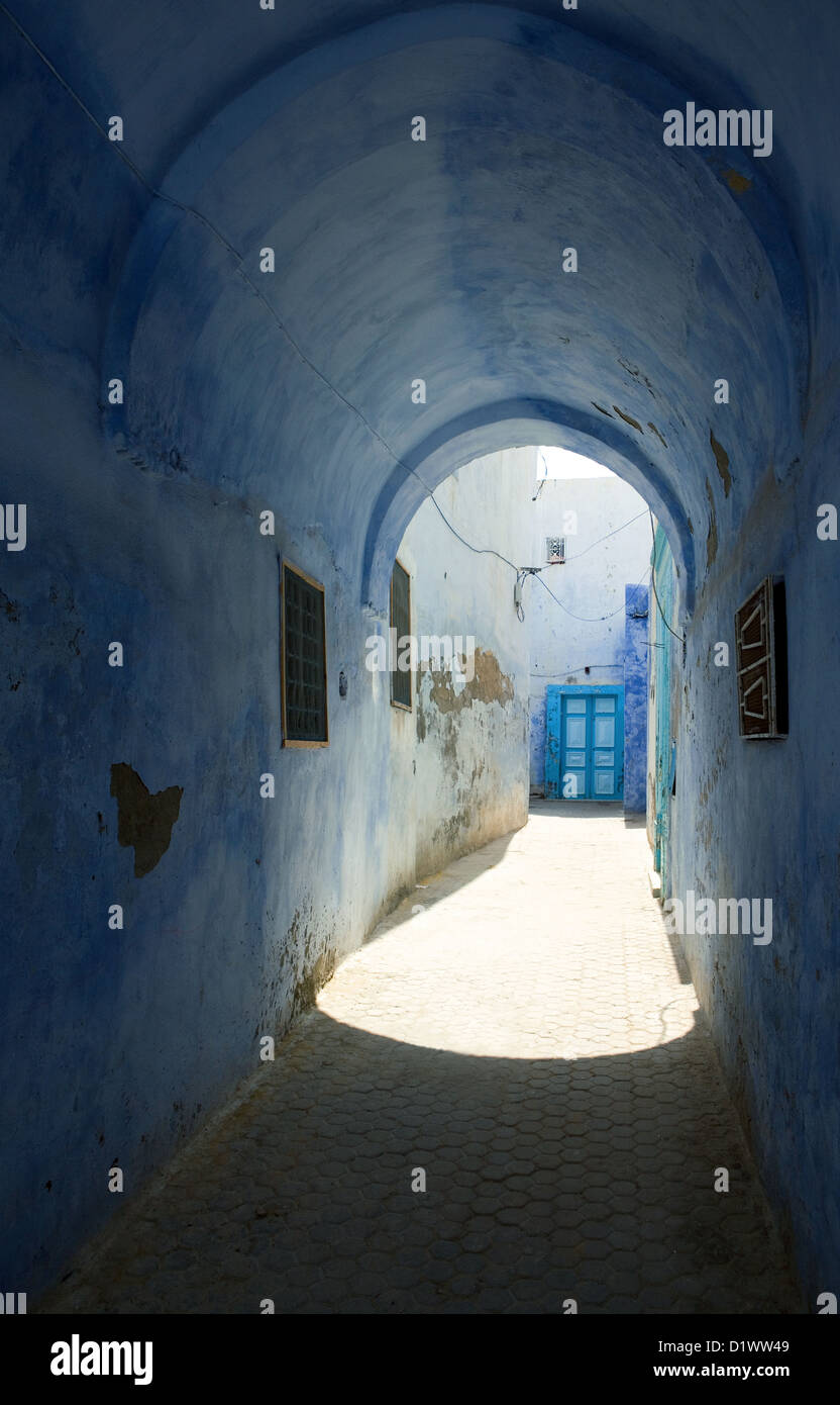 Tunisia Kairouan, vecchie case della Medina Foto Stock