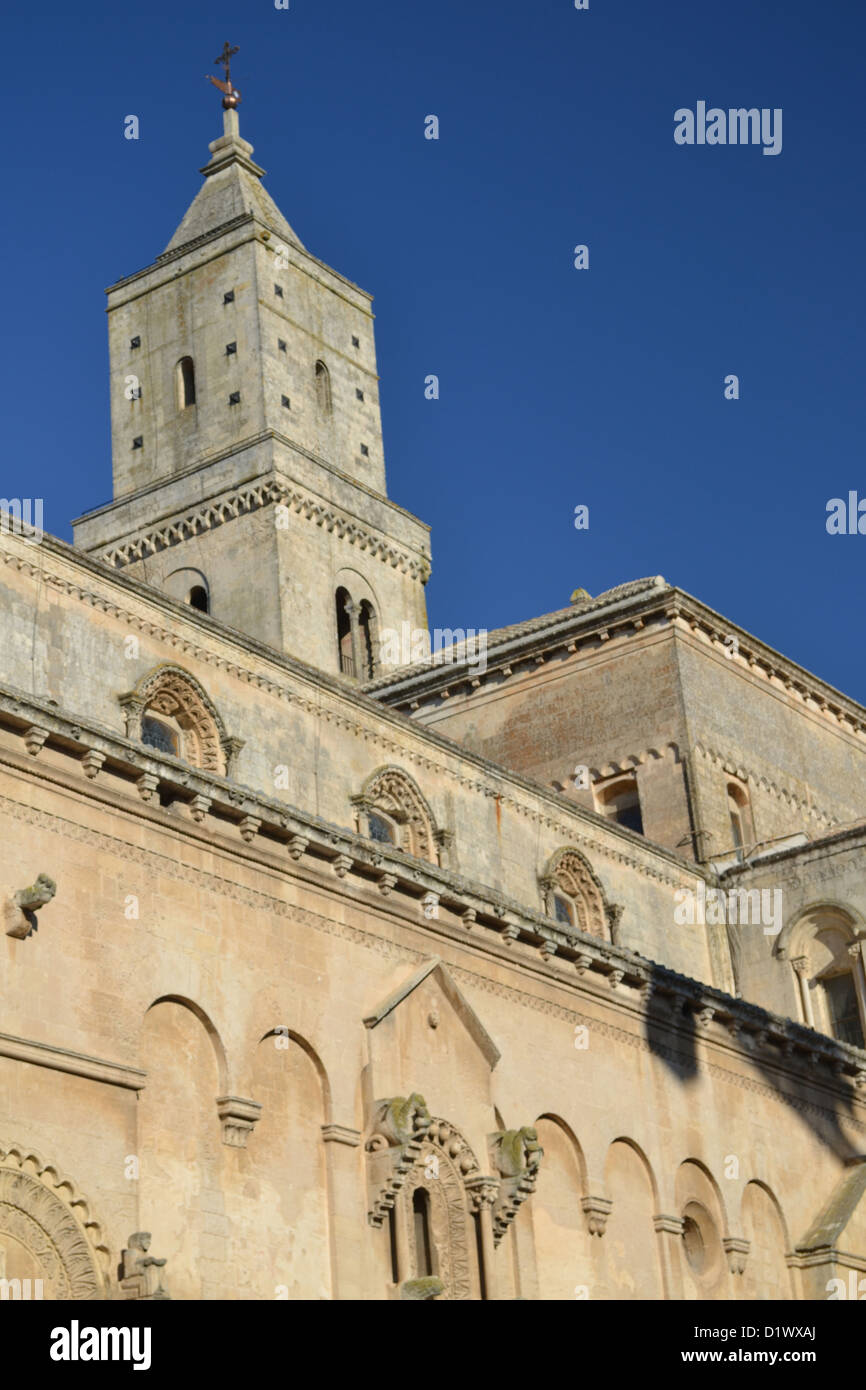 Matera Cattedrale della Madonna della Bruna, Matera città, regione Basilicata, Italia meridionale. Foto Stock
