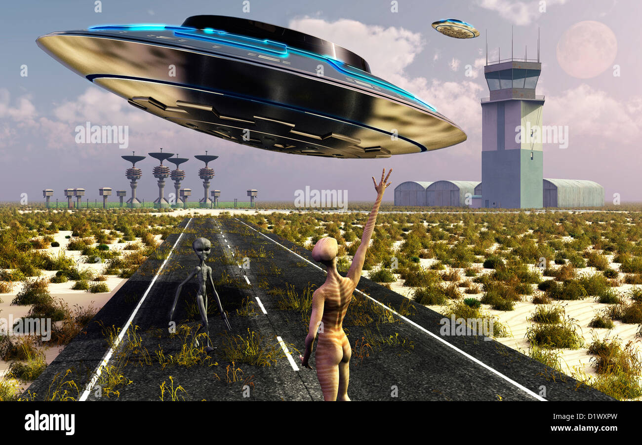 Area 51, un alieno centro test Foto Stock