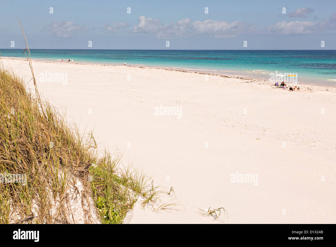 Il pink sands beach a Dunmore Town, Harbour Island, Bahamas Foto Stock