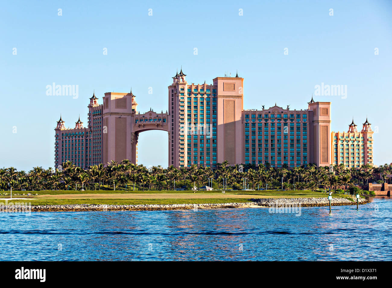 Atlantis Casino e Resort, Paradise Island, a Nassau, Bahamas, dei Caraibi Foto Stock