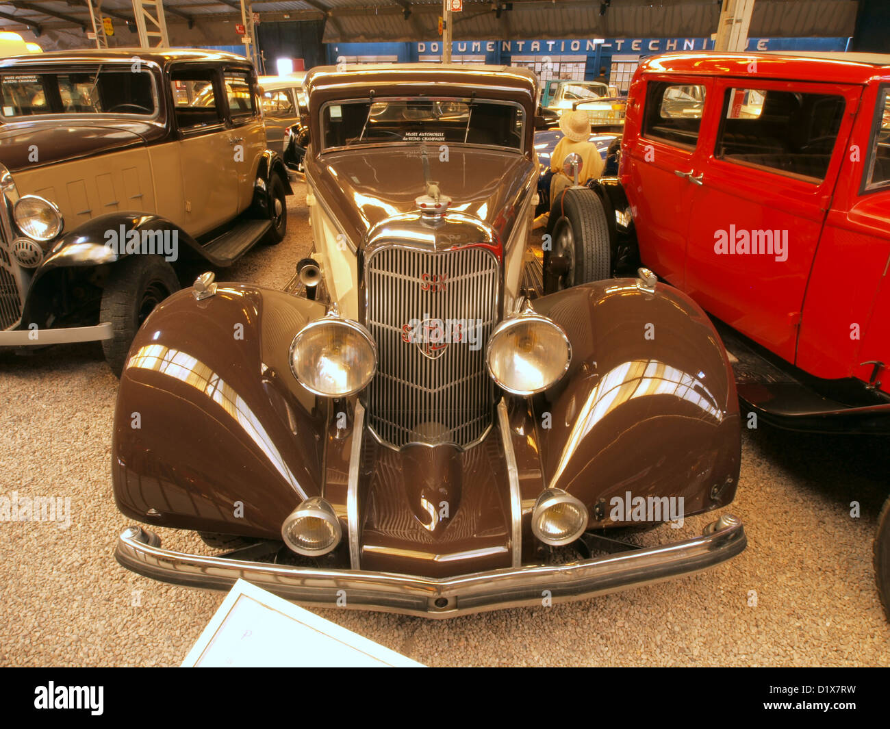 Museo dell'automobile Reims Champagne 1933 Panhard et Levassor X72, 6CS, RL Foto Stock