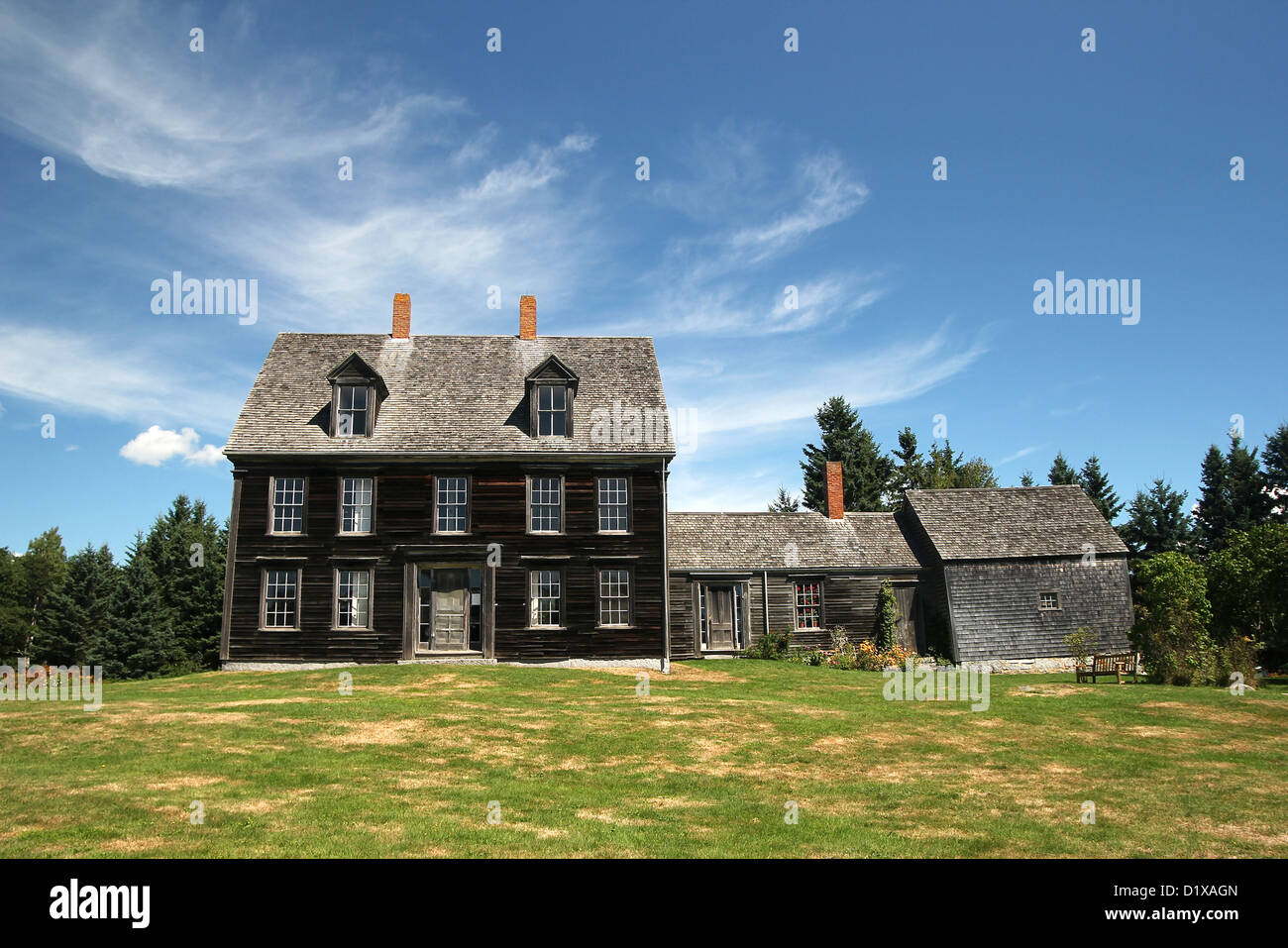 La Olsen casa che è la casa di Andrew Wyeth del dipinto "Christina il mondo' in Cushing, Maine Foto Stock