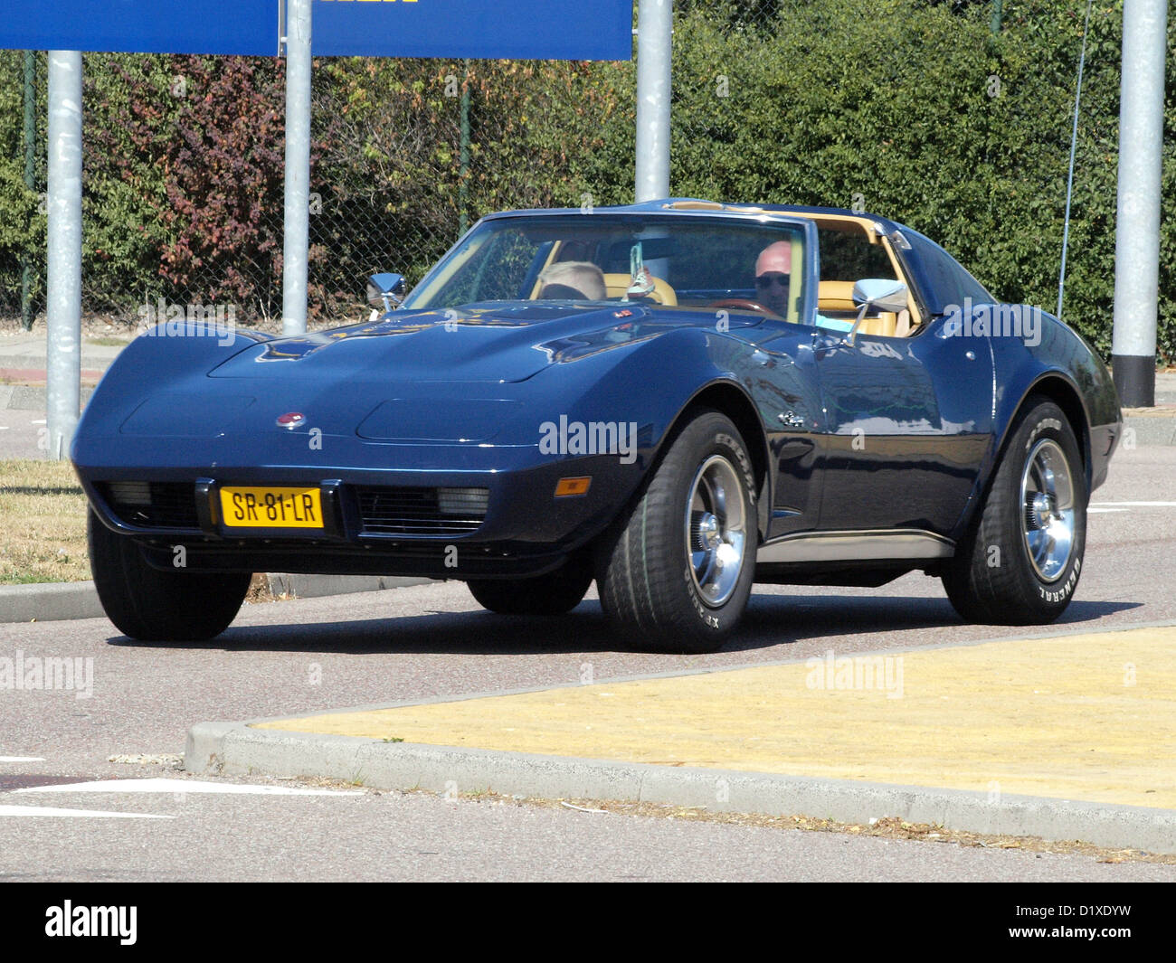 Classic Car Meeting Haarlem Corvette Sting Ray Foto Stock