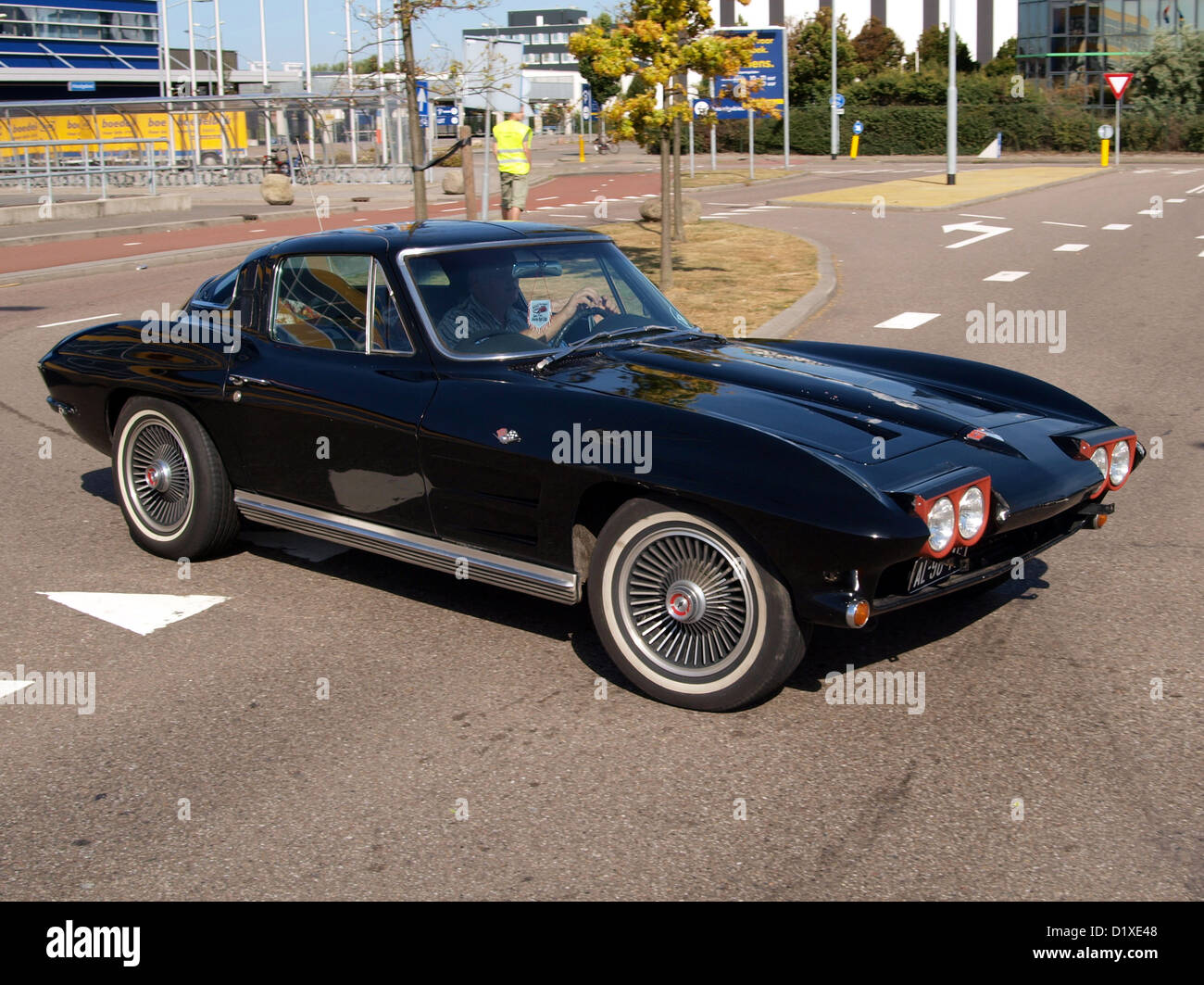 Classic Car Meeting Haarlem Corvette Sting Ray Foto Stock