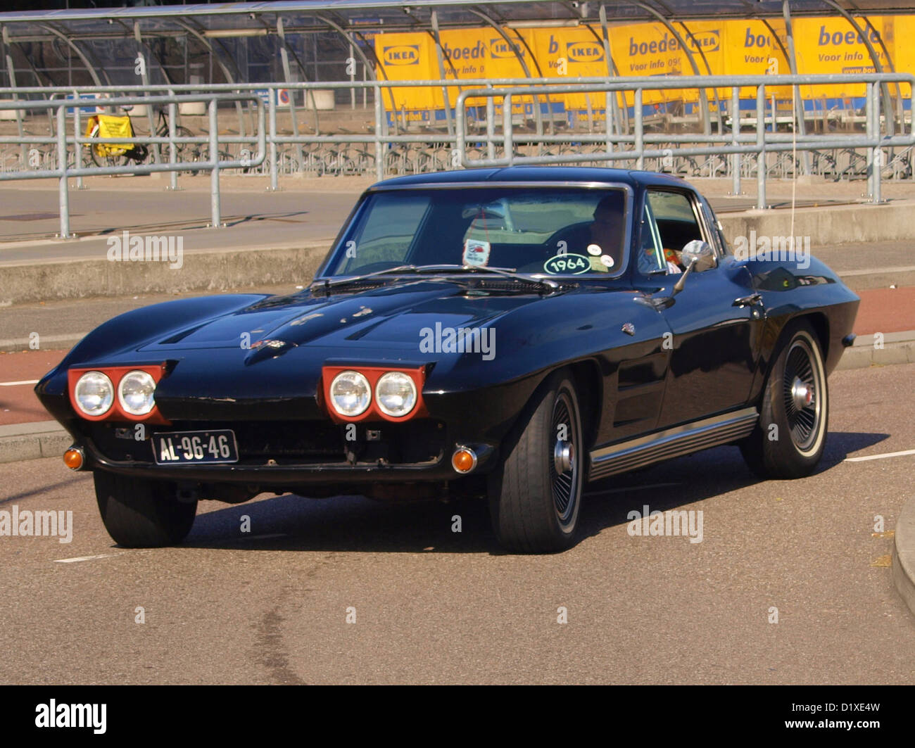 Classic Car Meeting Haarlem Corvette Sting Ray Foto Stock