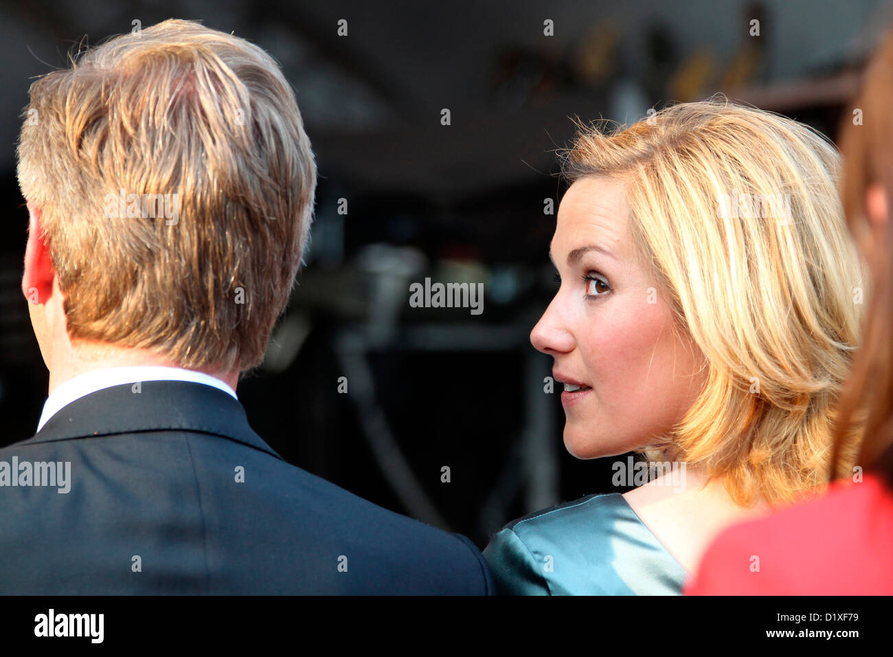 Il neo eletto Presidente della Repubblica federale di Germania Christian Wulff e sua moglie Bettina alla festa estiva del Presidente della Repubblica federale di Germania presso il castello di Bellevue di Berlin, Germania, 02 luglio 2010. La Germania è di nuovo capo dello stato Wulff ha ospitato circa 5.000 guest da reami della politica, del business e della vita pubblica. Foto: Wolfgang Kumm Foto Stock