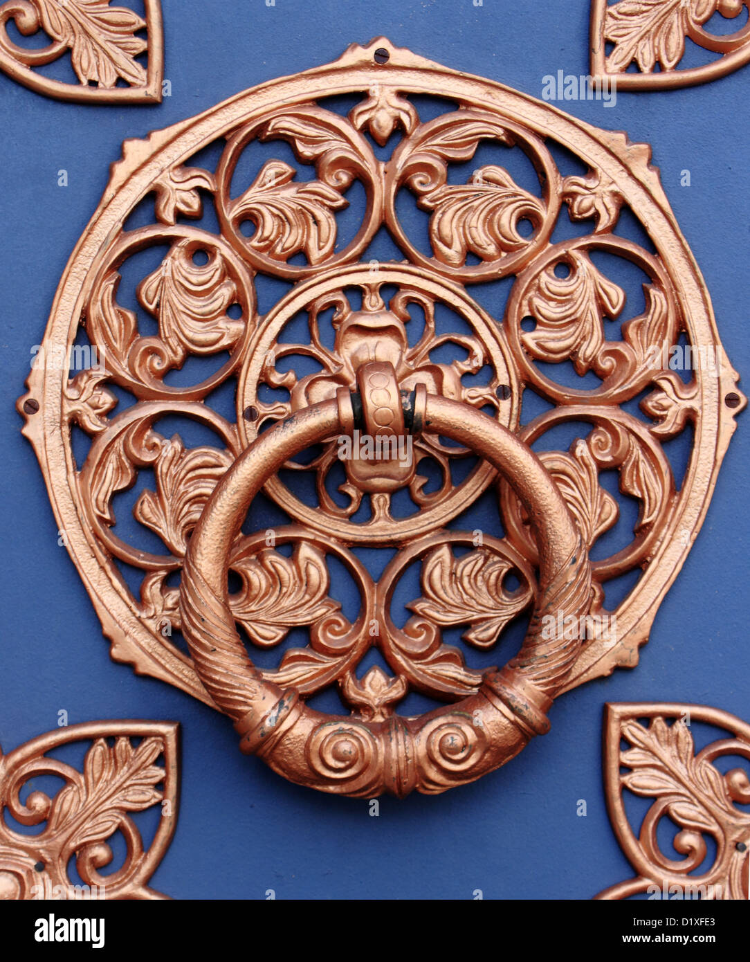 Masaneta, St. Michael's Cathedral, Kiev, Ucraina, decorata e dorata carving Foto Stock