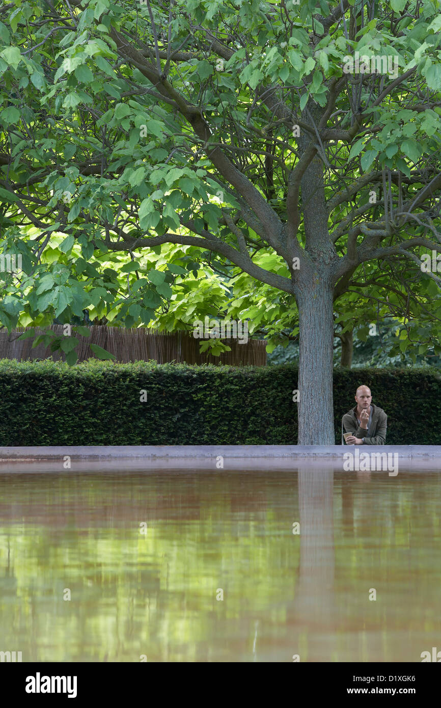 Serpentine Pavilion 2012, Londra, Regno Unito. Architetto: Herzog e de Meuron e ai Weiwei, 2012. Foto Stock